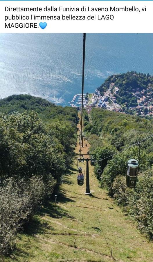 Lago Maggiore, Leggiuno, Ampio Appartamento Dış mekan fotoğraf